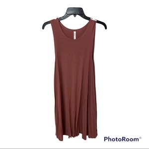 RVCA burgundy casual dress